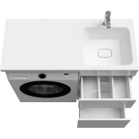 Тумба с раковиной Iddis Optima Home 110 R OPH11RBi95K Белый — фото 6, Тумбы с раковиной