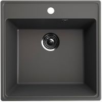 Кухонная мойка Ulgran Quartz Forte 505-09 Асфальт — фото 1, Кухонные мойки