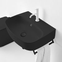Товар: Раковина Kerasan Nolita 50 534031*1 Черная матовая - фото 2 Раковина Kerasan Nolita 50 534031*1 Черная матовая — фото 2, Раковины