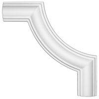 Угловой элемент Decomaster DP 8032 B 145x145x12 мм — фото 1, Молдинги