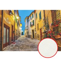 Фреска Ortograf Городской пейзаж 5116 Фактура флок FLK Флизелин (4*2,7) Оранжевый/Разноцветный, Город — фото 1, Фрески