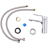 Смеситель для раковины Orange Flat M12-021cr Хром — фото 5, Смесители для раковины