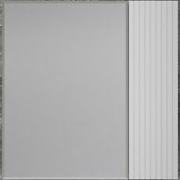 Зеркальный шкаф Style Line Стокгольм 70 ЛС-00002322 Белый рифленый софт — фото 1, Мебель для ванной