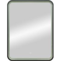 Зеркало Континент Enjoy 600x800 ЗЛП1100 с подсветкой Черное с сенсорным выключателем — фото 1, Зеркала в ванную комнату