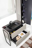 Тумба под раковину Boheme Armadi Art Vallessi 100 837-100-C mat подвесная Кашемир матовый — фото 15, Мебель для ванной