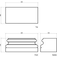 База Европласт 130x110x260 мм арт-1.17.500 — фото 2, Колонны