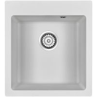 Кухонная мойка Paulmark Kante 45 PM104651-WH Белая — фото 1, Кухонные мойки