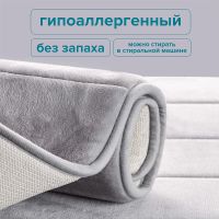 Комплект ковриков Ростовская Мануфактура Сантехники РМС КК-01СС-40х60/50х80 Серый — фото 4, Аксессуары для туалета