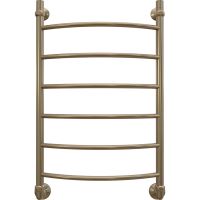 Водяной полотенцесушитель EWRIKA Сафо D 80х50 Состаренная бронза — фото 1, Водяные полотенцесушители