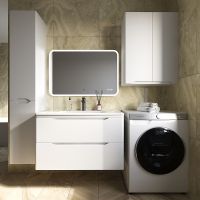 Товар: Тумба под раковину Style Line Марелла 90 Люкс Plus СС-00002413 подвесная Белый матовый антискрейтч - фото 4 Тумба под раковину Style Line Марелла 90 Люкс Plus СС-00002413 подвесная Белый матовый антискрейтч — фото 4, Мебель для ванной