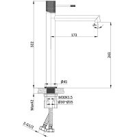 Смеситель для раковины Vincea Desire VBF-1D2BG Брашированное золото — фото 4, Смесители для раковины