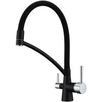 Смеситель для кухни Paulmark Siegen Si213111-308 Черный — фото 1, Смесители для кухни