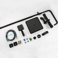 Товар: Душевая система Gappo G2491-6 с термостатом Черная матовая - фото 10 Душевая система Gappo G2491-6 с термостатом Черная матовая — фото 10, Душевые стойки