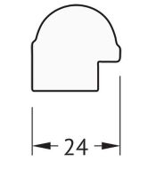 Зеркало Evoform Definite 97х47 BY 0694 в багетной раме - Серебряный бамбук 24 мм — фото 5, Мебель для ванной
