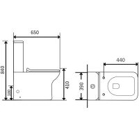 Унитаз компакт Agger AT02000 с бачком и сиденьем Микролифт — фото 13, Напольные унитазы