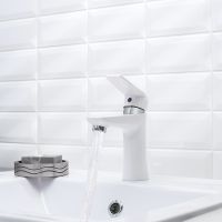 Смеситель для раковины Ростовская Мануфактура Сантехники PL6-001F Белый — фото 4, Смесители