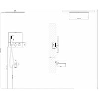 Душевая система Abber Daheim AF8254G с термостатом Золото матовое — фото 3, Встраиваемые душевые комплекты