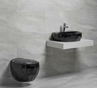 Унитаз биде beWash Bekinger 87303606 подвесной Черный глянец с сиденьем Микролифт — фото 2, Унитазы