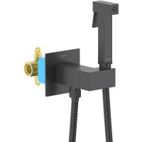 Товар: Гигиенический душ со смесителем Aquatek Лира AQ1025MB Черный матовый - фото 2 Гигиенический душ со смесителем Aquatek Лира AQ1025MB Черный матовый — фото 2, Гигиенические души