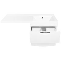 Тумба под раковину Style Line Жасмин 2 120 Люкс Plus подвесная Белый глянец арт-ЛС-00000577 — фото 3, Тумбы под раковину