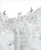 Фреска Ortograf Цветы 33894 Фактура бархат FX Флизелин (3,3*2,7) Серый, Цветы/Абстракция — фото 2, Фрески