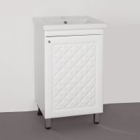 Тумба под раковину Style Line Канна 50 Люкс Белый глянец — фото 1, Тумбы под раковину