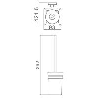 Ершик для унитаза Gappo G38 G3810 Хром — фото 8, Ершики для унитаза