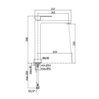 Товар: Смеситель для раковины Paffoni Elle EL081NO Черный матовый - фото 2 Смеситель для раковины Paffoni Elle EL081NO Черный матовый — фото 2, Смесители