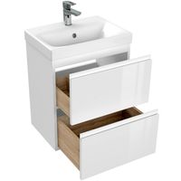 Товар: Тумба под раковину Cersanit Moduo Slim 50 64124 подвесная Белая - фото 4 Тумба под раковину Cersanit Moduo Slim 50 64124 подвесная Белая — фото 4, Мебель для ванной