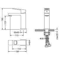 Товар: Смеситель для раковины Timo Briana 7161/17F Золото матовое - фото 2 Смеситель для раковины Timo Briana 7161/17F Золото матовое — фото 2, Смесители