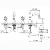 Смеситель для биде Cezares Atlantis-Nostalgia ATLANTIS-NOSTALGIA-BBS2-02 Бронза — фото 2, Смесители
