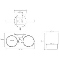 Товар: Стакан для зубных щеток Bemeta Retro bronze 144110027 Бронза - фото 2 Стакан для зубных щеток Bemeta Retro bronze 144110027 Бронза — фото 2, Стаканы для зубных щеток
