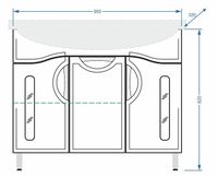 Тумба под раковину Stella Polar Сильва 100 SP-00000204 Белая — фото 6, Тумбы под раковину
