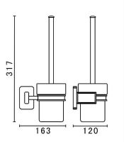 Ершик для унитаза Art&Max Gotico AM-E-4881AQ Бронза — фото 3, Ершики для унитаза