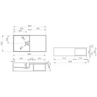 Раковина Abber Stein 80 AS2649-0.8 Белая матовая — фото 6, Раковины