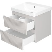 Товар: Тумба с раковиной Brevita Victory 60 УТ000024151 подвесная Серый кашемир - фото 3 Тумба с раковиной Brevita Victory 60 УТ000024151 подвесная Серый кашемир — фото 3, Мебель для ванной