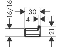 Крючок Hansgrohe AddStoris 41742700 Белый матовый — фото 7, Крючки для полотенец