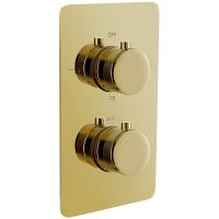 Смеситель для душа Boheme Cell 134-3-G с термостатом Золото — фото 1, Смесители