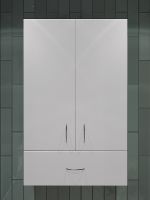 Подвесной шкаф Orange Смайл 60 SM-60SR1 Белый — фото 2, Шкафы для ванной