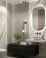 Товар: Столешница под раковину Boheme Armadi Art Flat 80 869-080-CLCT Белый мрамор - фото 3 Столешница под раковину Boheme Armadi Art Flat 80 869-080-CLCT Белый мрамор — фото 3, Раковины