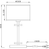 Товар: Настольная лампа Artelamp Furore A3990LT-1CC Белая Хром Прозрачная - фото 5 Настольная лампа Artelamp Furore A3990LT-1CC Белая Хром Прозрачная — фото 5, Настольные лампы
