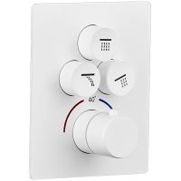 Душевая система beWash BV3ITSS222 с термостатом Белая матовая — фото 2, Душевое оборудование. Душевая программа