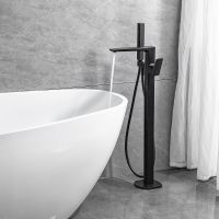 Смеситель для ванны Allen Brau Infinity 5.21009-31 Черный матовый — фото 38, Смесители напольные