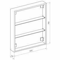 Товар: Зеркальный шкаф Континент Emotion LED 70 МВК029 с подсветкой Белый - фото 13 Зеркальный шкаф Континент Emotion LED 70 МВК029 с подсветкой Белый — фото 13, Зеркальные шкафы в ванную