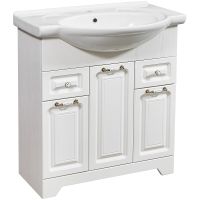 Тумба под раковину Stella Polar Кармела 75 SP-00000174 Ольха белая — фото 1, Мебель для ванной