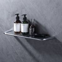 Стеклянная полка Abber Nord AA1555 Хром — фото 2, Полки для ванной и душа