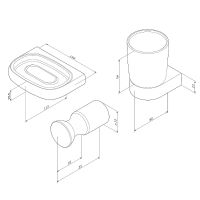 Набор аксессуаров для ванной AM.PM Sensation AK30B0103W Хром — фото 26, Наборы аксессуаров для ванной комнаты