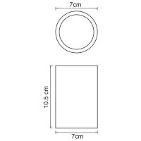 Стакан для зубных щеток WasserKRAFT Neime K-1928 Черный Белый — фото 3, Мыльницы