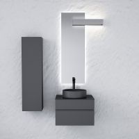 Тумба под раковину Raval Decent 60 Dec.01.60/A/RL подвесная Антрацит — фото 7, Тумбы под раковину