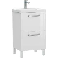 Тумба с раковиной Cersanit Melar 50 64761 Белая — фото 1, Тумбы с раковиной